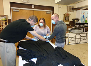 Removal of mold discovered during inventory.